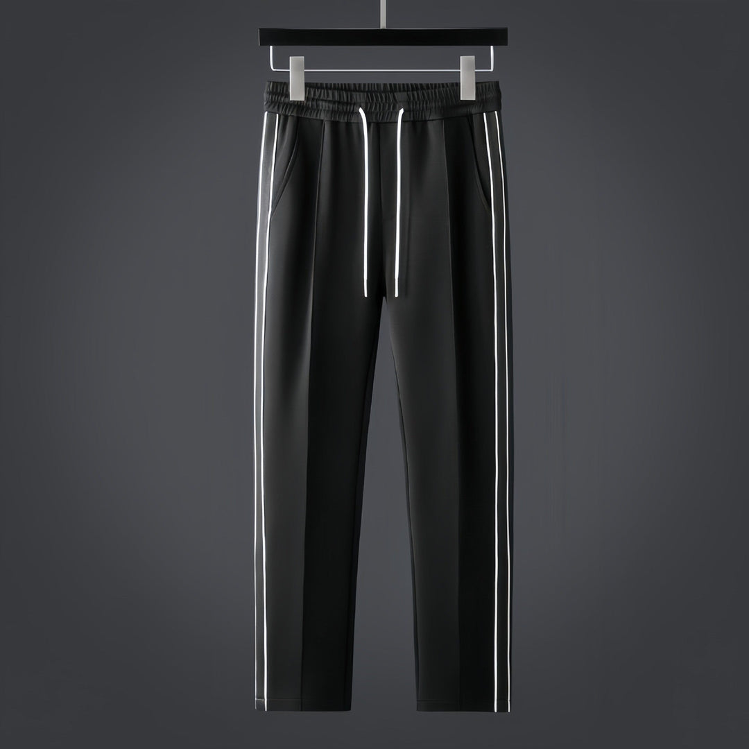 Men's Two-Piece Tracksuit with Piped Stripes