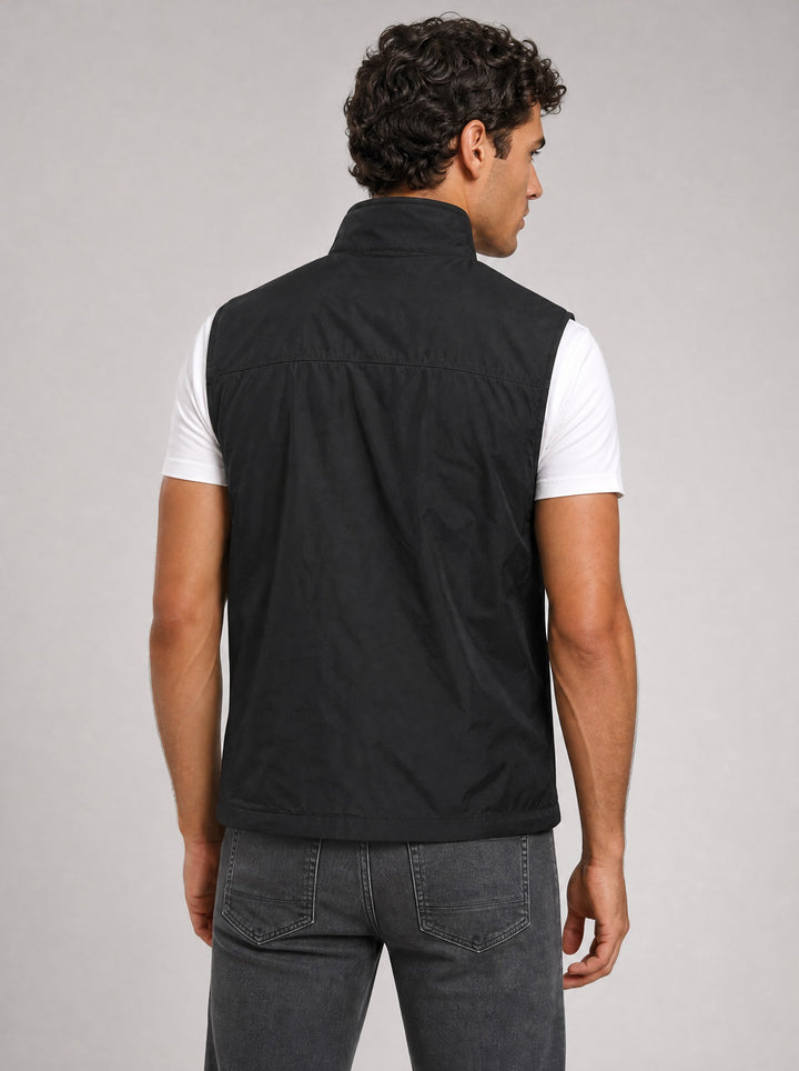 Men's Zip-Front Bodywarmer in black