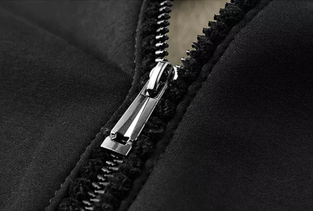 Men's Borg Lined Hooded Tracksuit Set