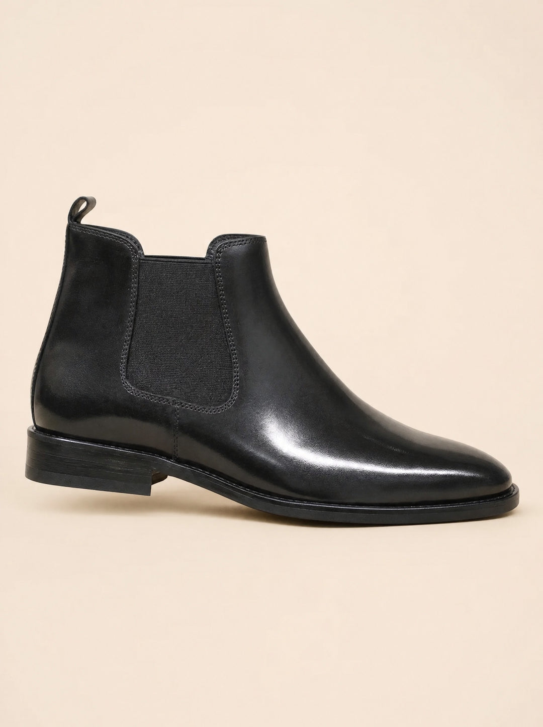 Men's Burnished Chelsea Boots in black