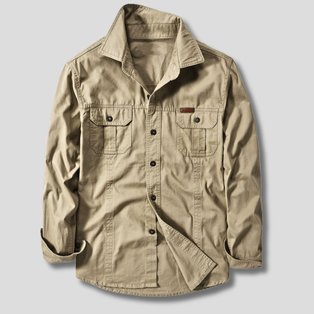 Men's Long Sleeve Utility Cargo Shirt