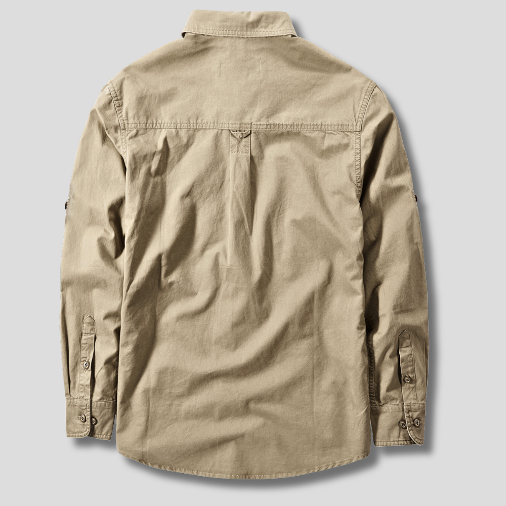 Men's Long Sleeve Utility Cargo Shirt