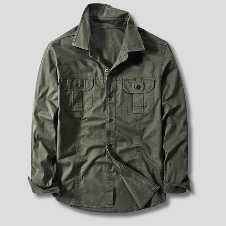 Men's Long Sleeve Utility Cargo Shirt