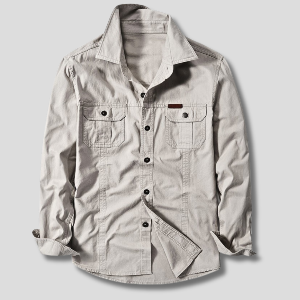 Men's Long Sleeve Utility Cargo Shirt