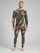 Men's Camo Thermal Base Layer Set in green camo