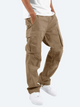 Men's relaxed cargo trousers with side pockets and cuffed hems