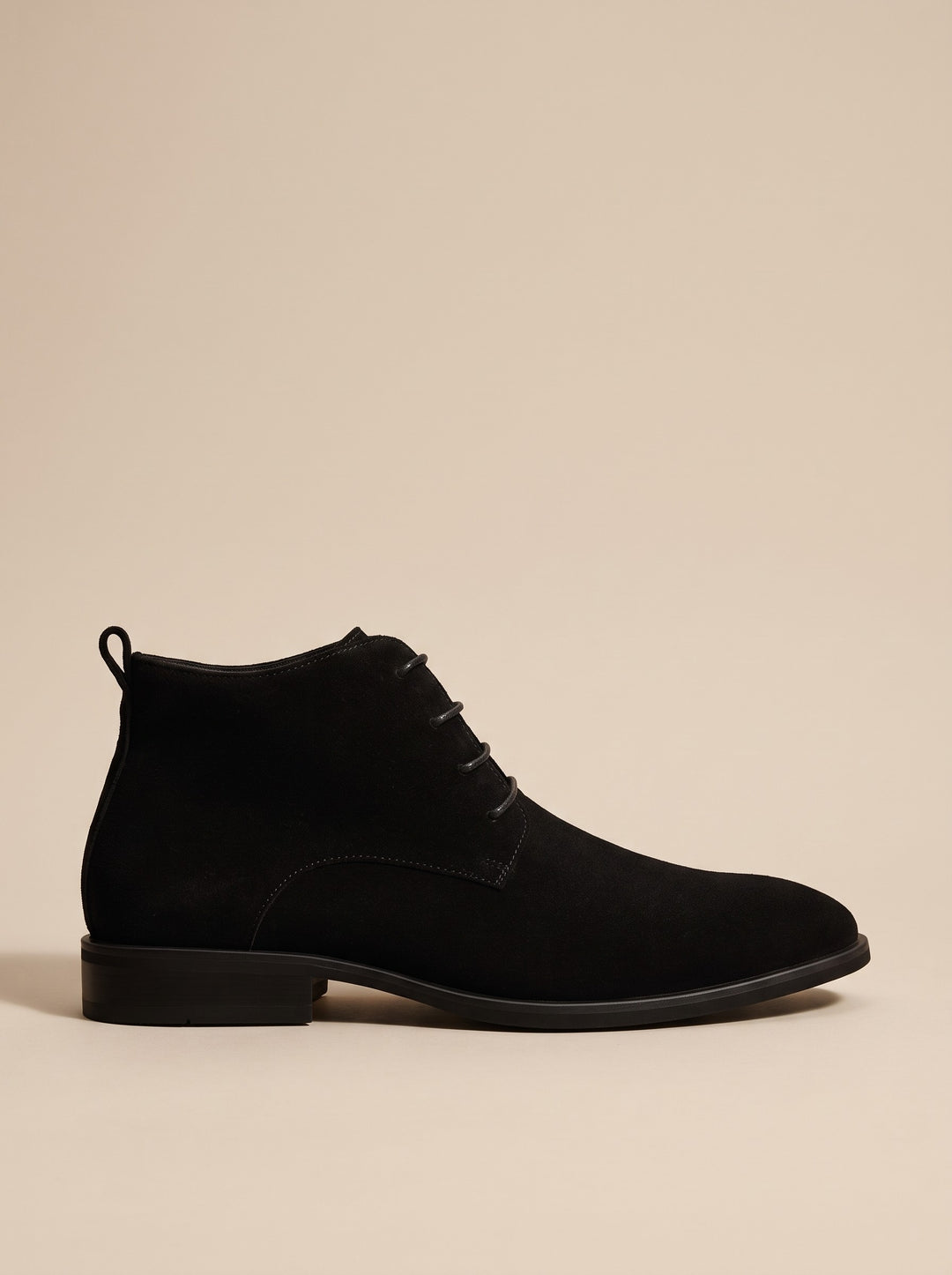 Men's Faux Suede Desert Boots in black