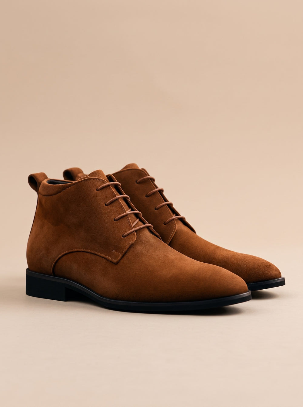 Men's Faux Suede Desert Boots in brown