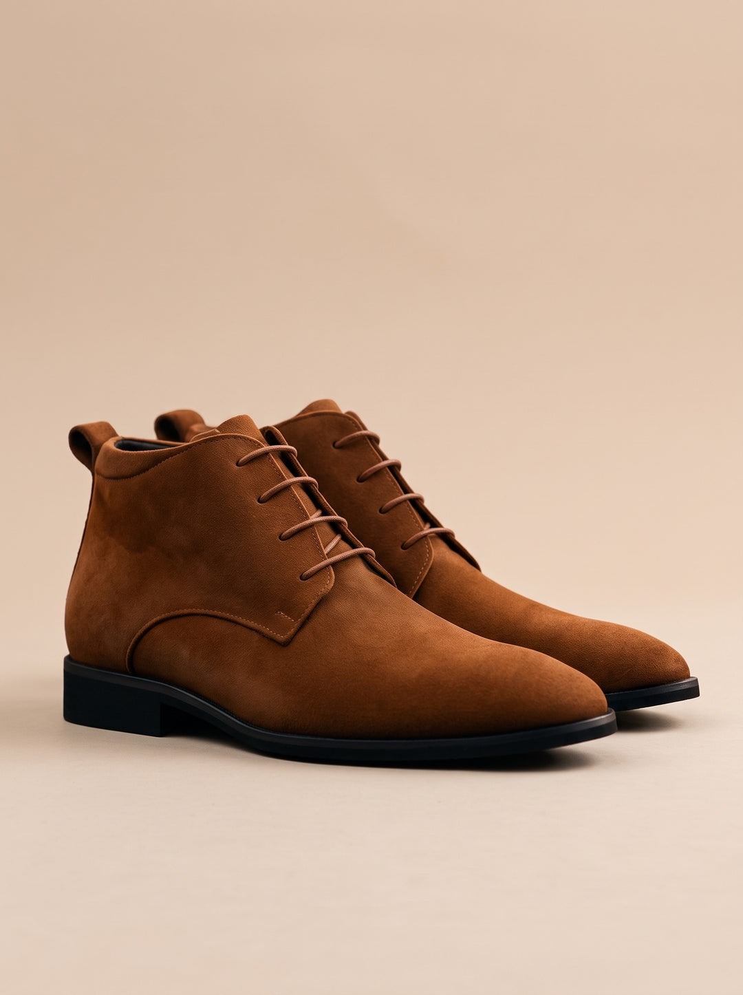 Men's Faux Suede Desert Boots in brown