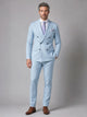 Men's Double-Breasted Two-Piece Suit in light blue