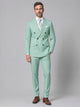 Men's Double-Breasted Two-Piece Suit in mint green