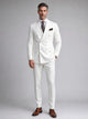 Men's Double-Breasted Two-Piece Suit in white
