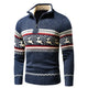 Men's Fair Isle Reindeer Half-Zip Jumper