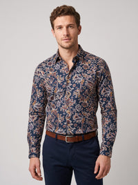 Navy Floral