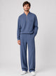 Men's Half-Zip Two-Piece Set in blue