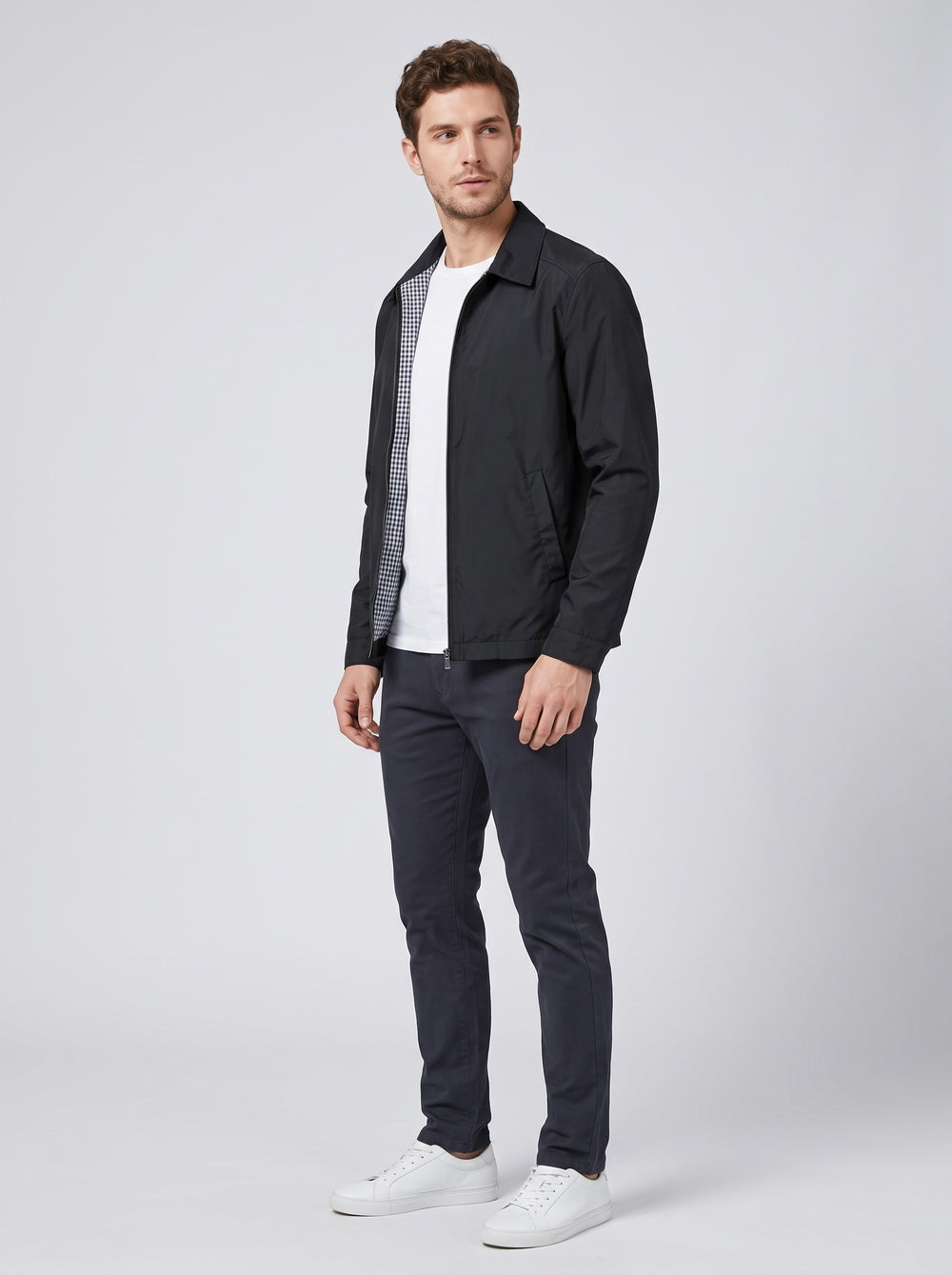 Men's Classic Harrington Jacket in black