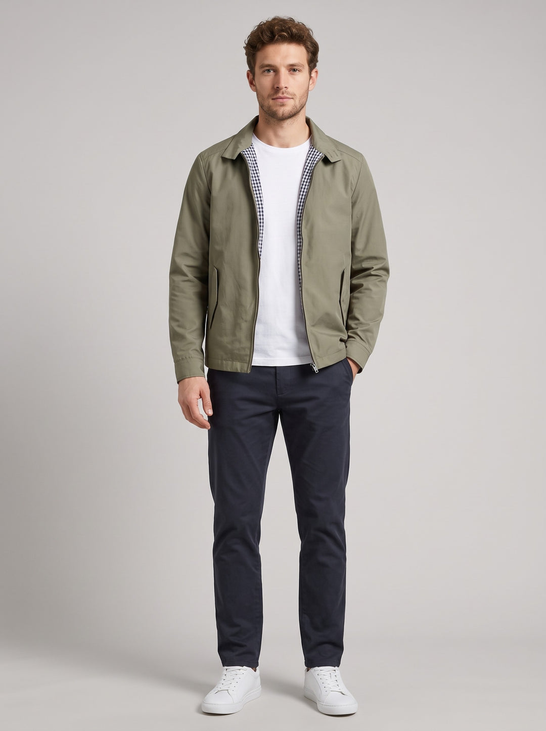Men's Classic Harrington Jacket in khaki