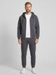 Men's Hooded Zip-Up Scuba Tracksuit in dark grey