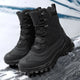 Men's Plush-Lined Lace-Up Snow Boots