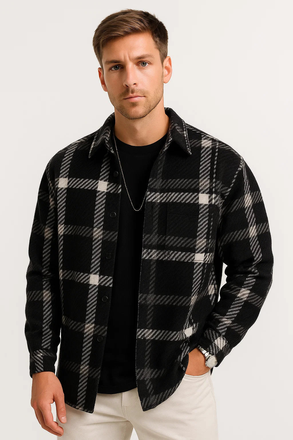 Men's Brushed Flannel Check Shirt