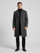 Men's Long Tailored Winter Overcoat in dark grey