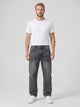 Men's Loose Fit Straight Leg Jeans in black