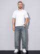 Men's Loose Fit Straight Leg Jeans in blue grey