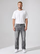 Men's Loose Fit Straight Leg Jeans in washed grey