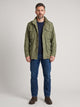 Men's Vintage Military Field Jacket in olive green