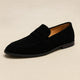 Men's Suede-Look Moc Toe Penny Loafers