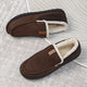 Men's Plush Lined Moccasin Slippers