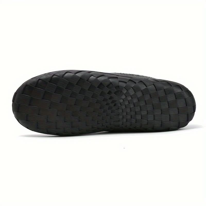 Men's Plush Lined Moccasin Slippers