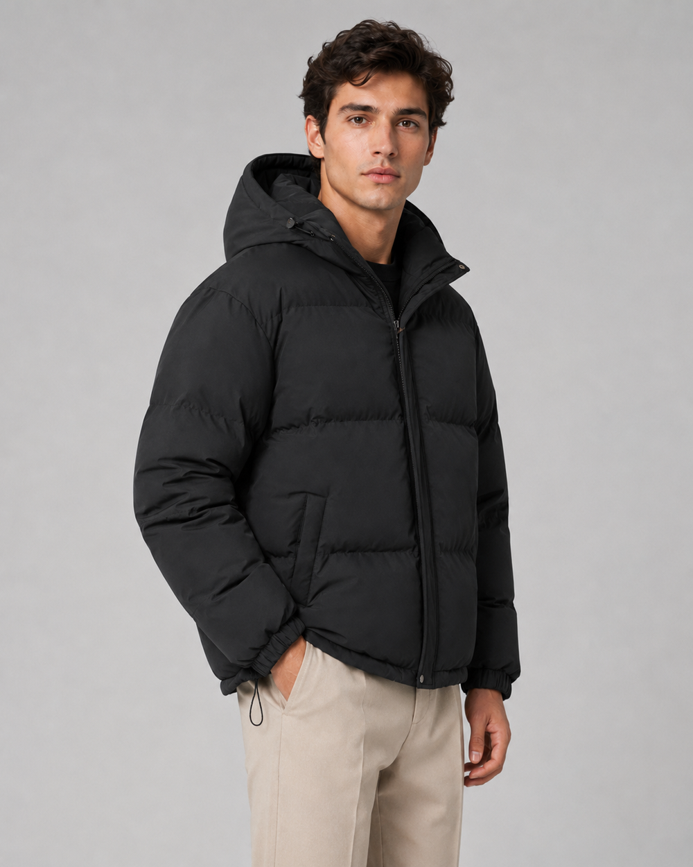 Men's Hooded Winter Puffer Jacket