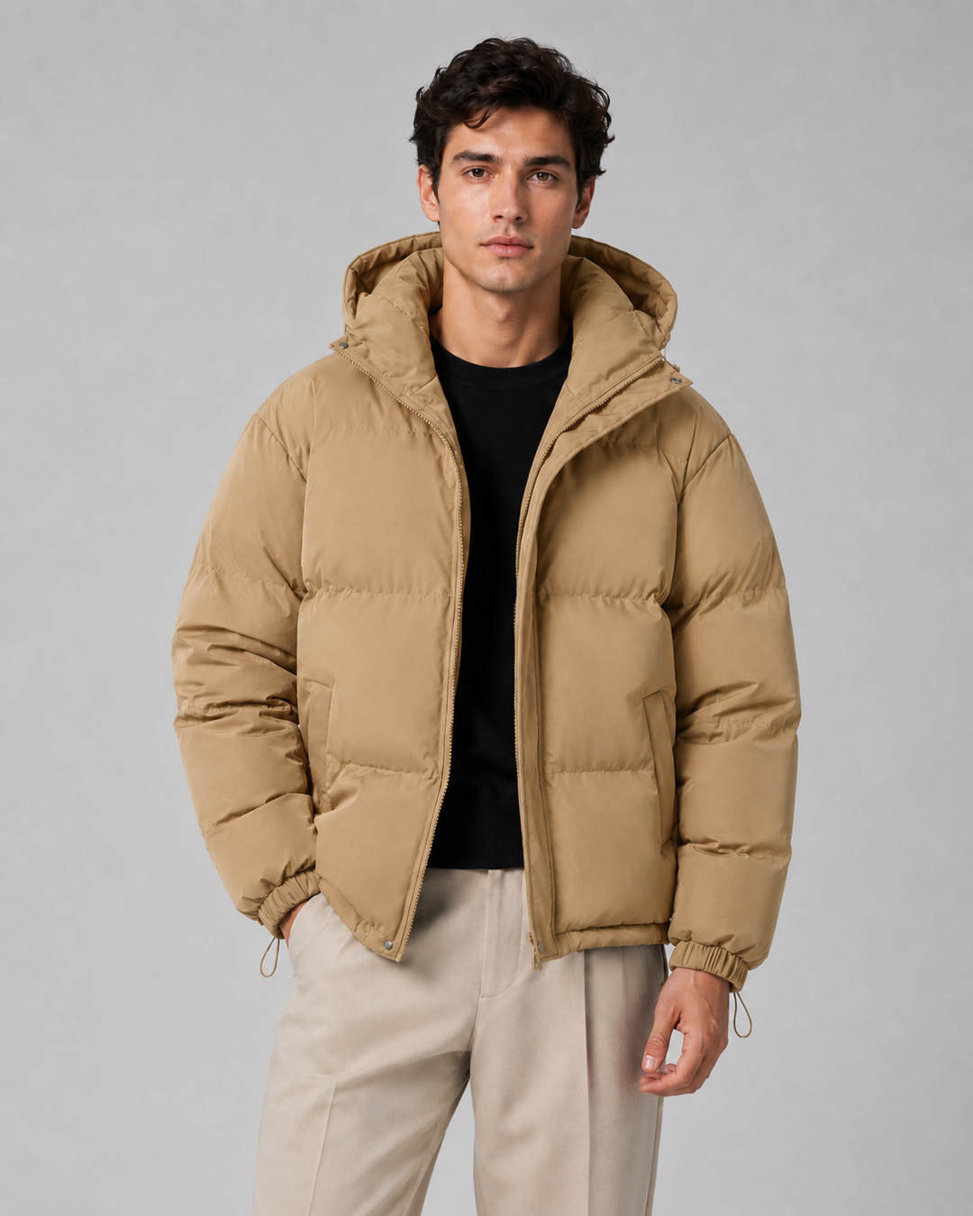 Men's Hooded Winter Puffer Jacket