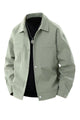 Men's Oversized Twill Jacket with Press Studs