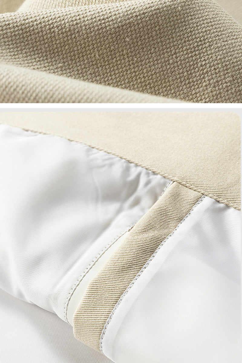 Men's Oversized Twill Jacket with Press Studs