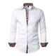 Men's Slim Fit Shirt with Paisley Contrast Trim