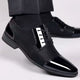 Men's Patent Cap Toe Oxford Shoes