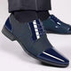 Men's Patent Cap Toe Oxford Shoes