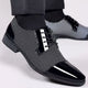 Men's Patent Cap Toe Oxford Shoes