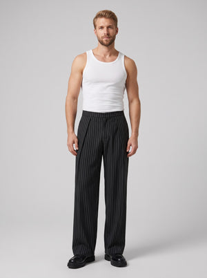 Black Pinstripe