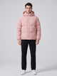 Men's Boxy Quilted Puffer Jacket in pink