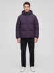 Men's Boxy Quilted Puffer Jacket in purple