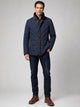 Men's Quilted Winter Jacket in navy