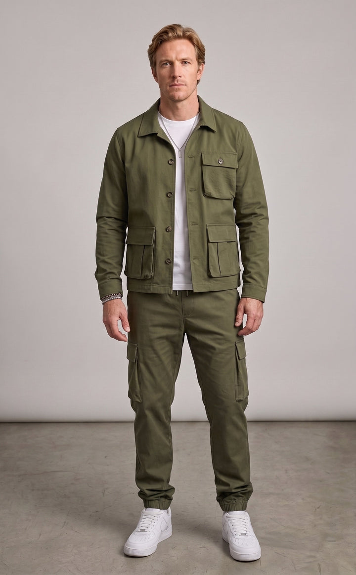 Men's Safari Jacket and Trousers Co-Ord