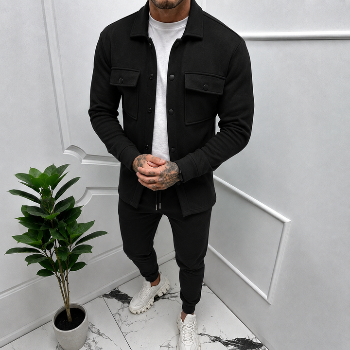 Men's Two-Piece Shirt Jacket Co-Ord Set