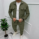 Men's Two-Piece Shirt Jacket Co-Ord Set