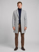 Men's Tailored Single-Breasted Overcoat in grey