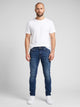 Men's Slim Tapered Jeans in dark blue