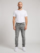 Men's Slim Tapered Jeans in grey